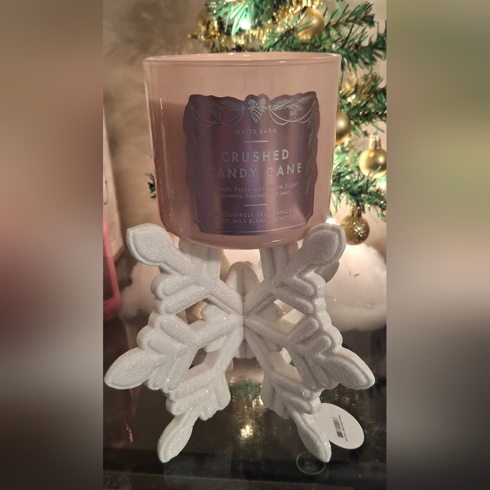 Bath and Body Works Snowflake Candle Holder
